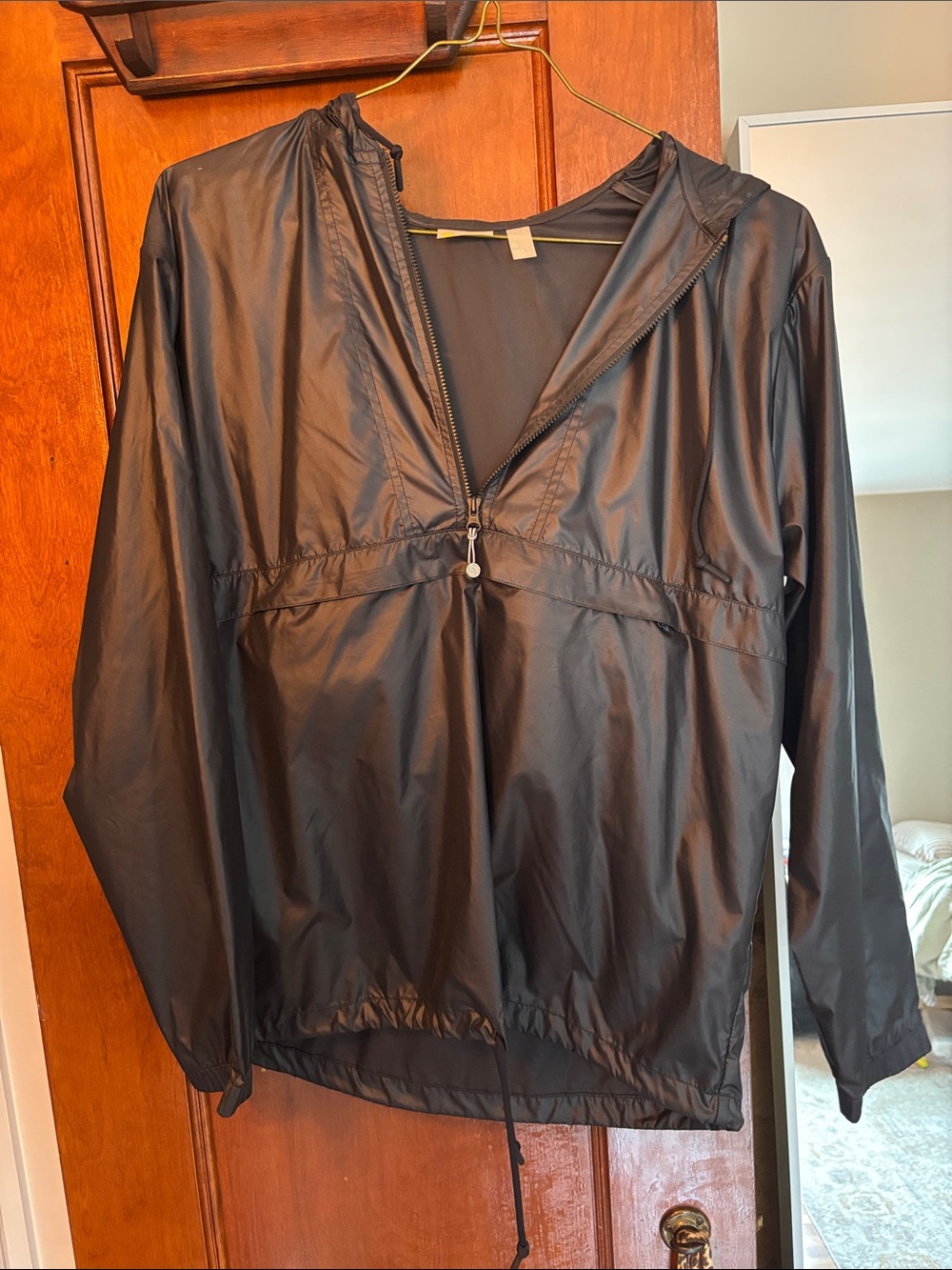 Zella Lightweight Black Windbreaker with Hood